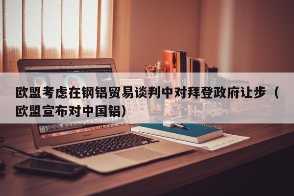 欧盟考虑在钢铝贸易谈判中对拜登政府让步（欧盟宣布对中国铝）