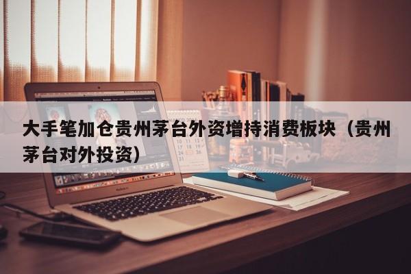 大手笔加仓贵州茅台外资增持消费板块（贵州茅台对外投资）