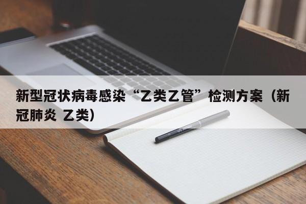 新型冠状病毒感染“乙类乙管”检测方案（新冠肺炎 乙类）